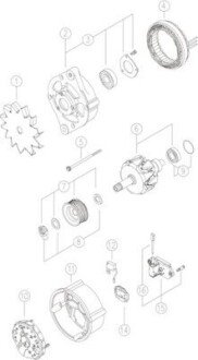 Генератор MAHLE / KNECHT MG24 (фото 1)