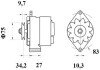 Генератор MAHLE / KNECHT MG478 (фото 2)