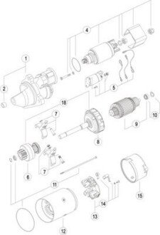 Стартер MAHLE / KNECHT MS239 (фото 1)