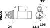 Стартер MAHLE / KNECHT MS274 (фото 2)