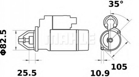 Стартер MS 28