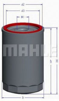 Масляный фильтр MAHLE / KNECHT OC 1 (фото 1)