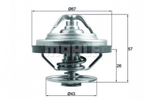 Термостат MAHLE / KNECHT TX 158 79 (фото 1)