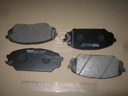 Дисковые тормозные колодки (передние) MANDO MPH41 (фото 1)