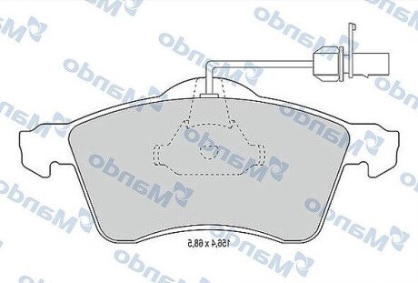 Дискові гальмівні колодки (передні) MBF015022