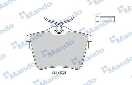 Дисковые тормозные колодки (задние) MBF015251