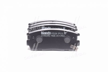 Дисковые тормозные колодки (задние) MANDO MPD29 (фото 1)