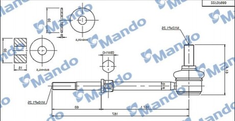 Стойка стабилизатора MANDO MSC010100 (фото 1)