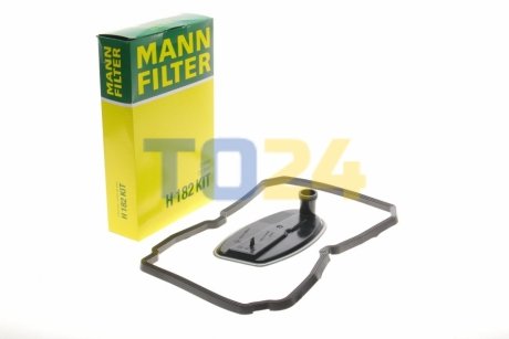 Масляний фільтр АКПП (+прокладка піддону) MANN H182KIT (фото 1)