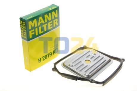Масляний фільтр АКПП (+прокладка піддону) MANN H2019KIT (фото 1)