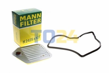 Масляный фильтр АКПП (+прокладка поддона) MANN H2425XKIT (фото 1)