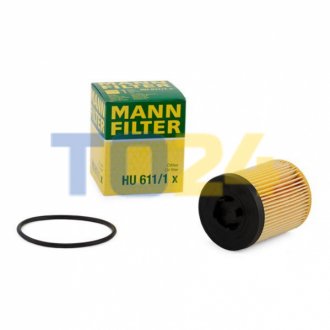 Масляний фільтр MANN HU611/1X (фото 1)