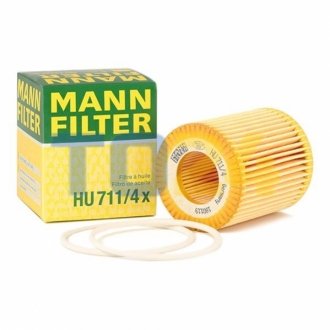 Масляний фільтр MANN HU711/4X (фото 1)