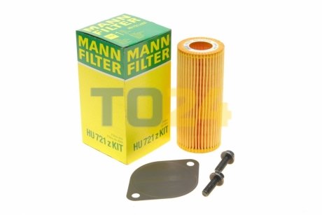 Масляний фільтр АКПП MANN HU 721 Z KIT (фото 1)