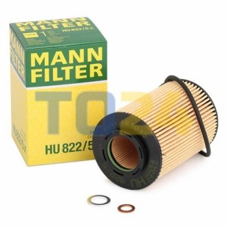 Масляный фильтр MANN HU822/5X (фото 1)