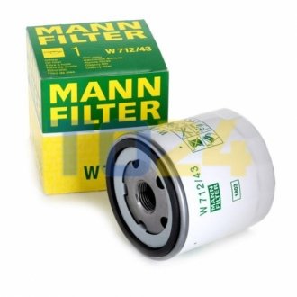 Масляний фільтр MANN W712/43 (фото 1)