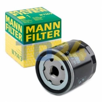 Масляный фильтр MANN W714/3 (фото 1)