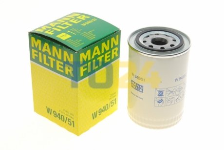 Фильтр, Гидравлическая система привода рабочего оборудования MANN W 940/51 (фото 1)