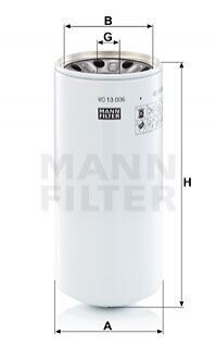 Фільтр гідравлічний MANN WD13006X (фото 1)