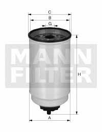 Топливный фильтр MANN WK 10017x (фото 1)