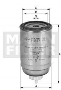 Паливний фільтр MANN WK7162X (фото 1)