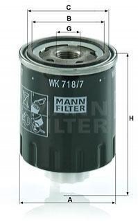 Топливный фильтр MANN WK7187 (фото 1)