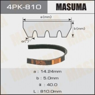 Ремінь поліклінової  (4PK-810) MASUMA