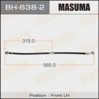 Шланг гальмівний MASUMA N-  /front/ TEANA / J31  LH BH6382