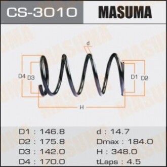 Пружина подвески CS3010