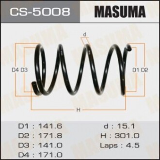 Пружина подвески CS5008