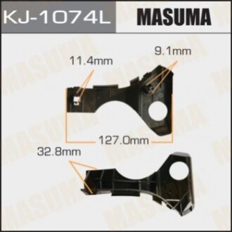 Кронштейн  бампера переднего левый Toyota Corolla (02-07) (KJ1074L) Masuma