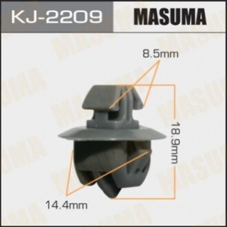 КЛИПСА МОЛДИНГА ДВЕРИ MASUMA KJ2209 (фото 1)