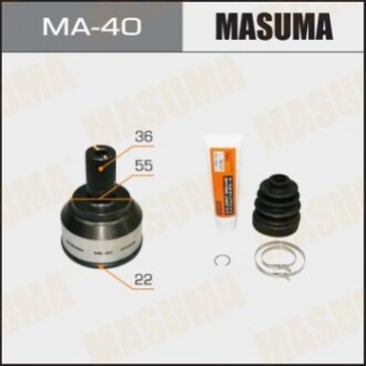 ШРУС 22x55x36 MAZDA 3 2006 (MA40) MASUMA MA40