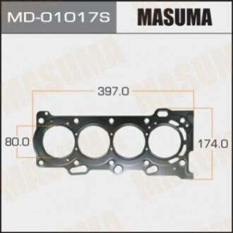 Прокладка Головки блоку MASUMA 1ZZ-FE (1/10) Товщина 0,60 мм MD01017S