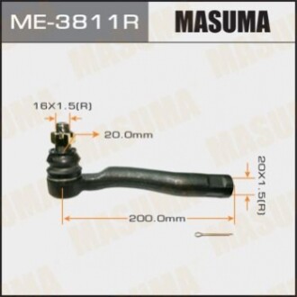 Наконечник рульової тяги MASUMA  out RH LAND CRUISER 100, LEXUS LX470, -2000.08 ME3811R