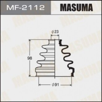 Пыльник ШРУСа HONDA CR-V III (06-14), HONDA FR-V (04-10), HONDA ACCORD VII (MF2112) MASUMA