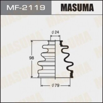 Пильовик ШРУСу зовнішнього Mazda 6 (12-)/ Toyota Corolla (00-06), Prius (00-05) (MF2119) MASUMA