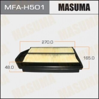 Воздушный фильтр A-895V LHD HONDA/ CR-V/ V2000 08-09 (1/40) MASUMA MFAH501 (фото 1)