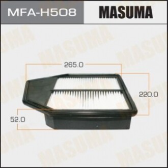 Повітряний фільтр A8512 MASUMA LHD HONDA/ ACCORD/ V2400 08- (1/40) MFAH508