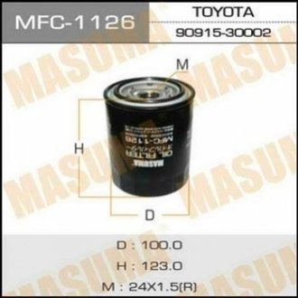 Масляный фильтр MASUMA MFC1126 (фото 1)