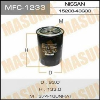 Фильтр масляный MAZDA 5 (CW) 2.0 (11-16)Turbo (10-15)/SKODA ROOMSTER (5J) 1.2 TD MFC1233