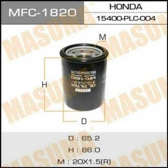 Масляный фильтр MASUMA MFC1820 (фото 1)