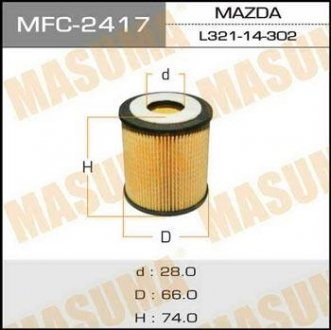Масляний фільтр MASUMA MFC2417 (фото 1)