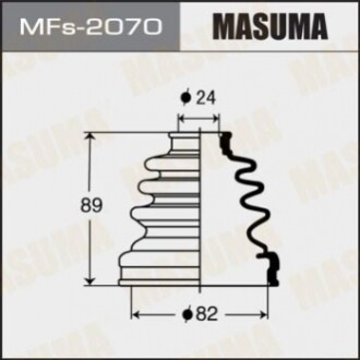 Пыльник ШРУСа (силикон)TOYOTA RAV_4 III (06-11)/MITSUBISHI L 200 (05-10), TOYOTA AVENSIS (01-09) (MFs2070) MASUMA