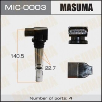 Котушка запалювання  (MIC-0003) MASUMA MIC0003