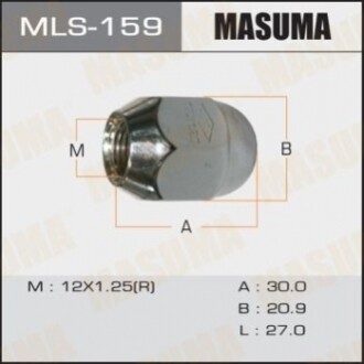 Гайка MASUMA Nissan OEM_40224-V5500 / під ключ = 21мм упаковка 20 шт MLS159