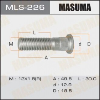 Шпилька MASUMA HYUNDAI OEM_51752-07000    12X1.5 (уп 20шт) MLS226