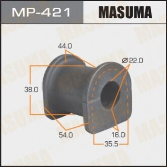 Втулка стабілізатора MASUMA  /front/ RVR N6##, N7##, Chariot N8##, N9##   [уп.2] MP421