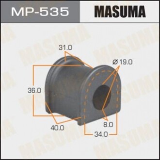 Втулка стабілізатора передня MASUMA MP535 (фото 1)