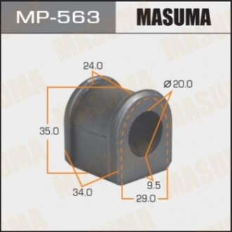 Втулка стабілізатора MASUMA  /front/ Familia BJ5P   [уп.2] MP563